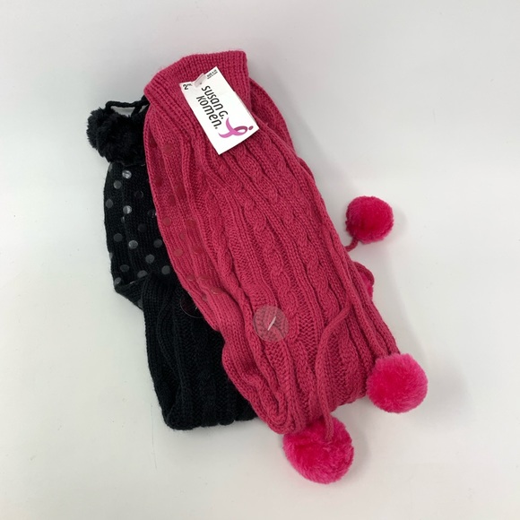 susan G Komen Accessories - 2Pr Winter knee highs by Susan G Komen